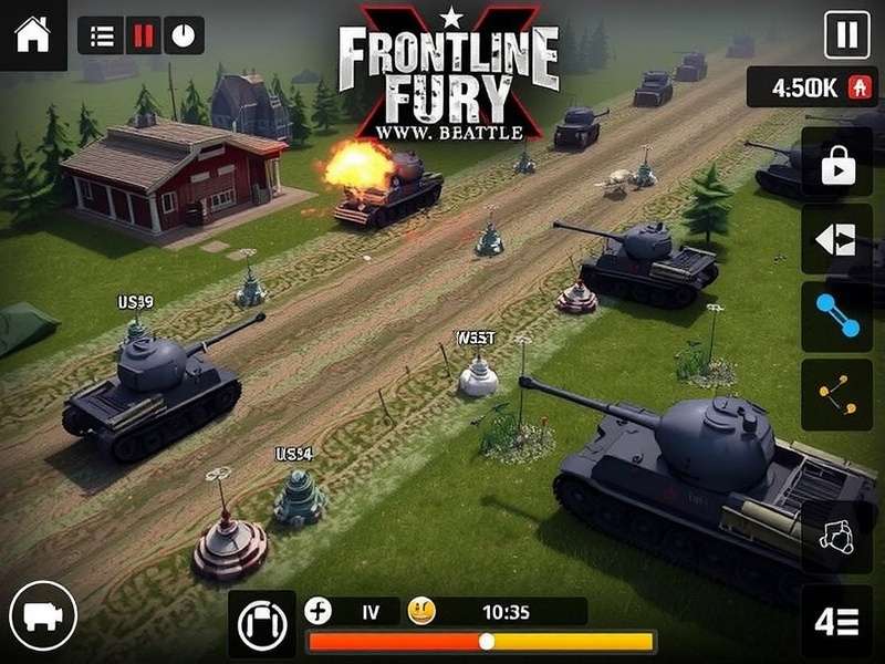 Frontline Fury WW2 Battle gameplay screenshot